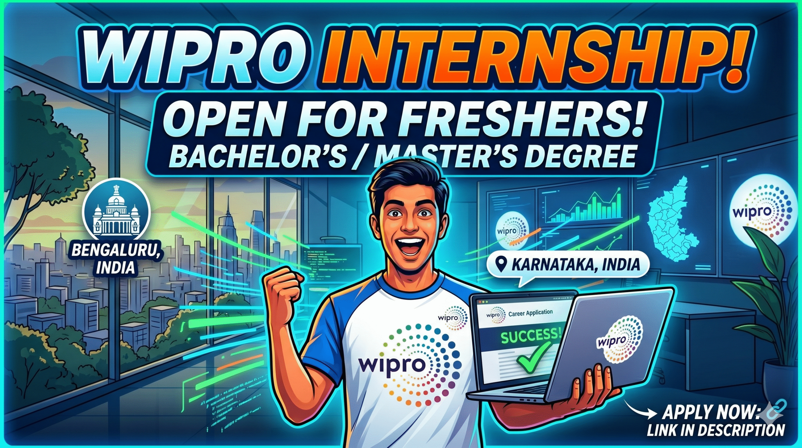 Wipro Hiring 2026: IT Internship Program | Freshers (Bachelor’s/Master’s) | Bengaluru
