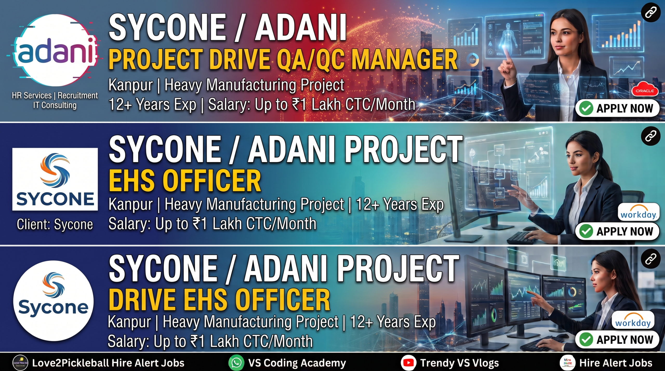 Sycone Hiring EHS Officer for Adani Project Kanpur