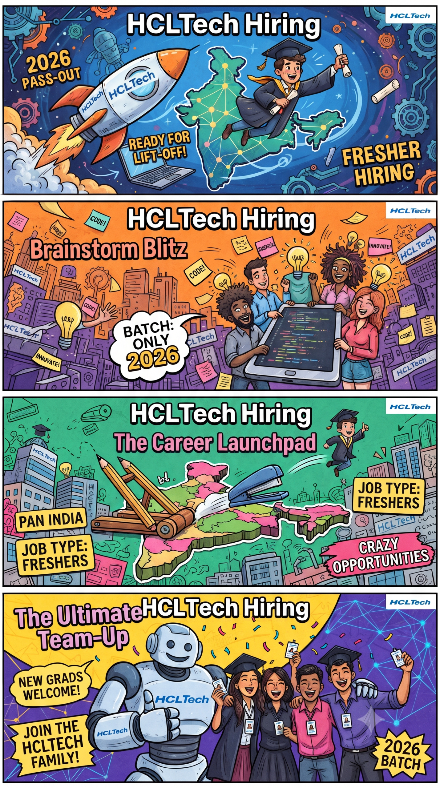 HCLTech Mega Off-Campus Drive: Freshers Hiring | Exclusive for 2026 Batch | PAN India