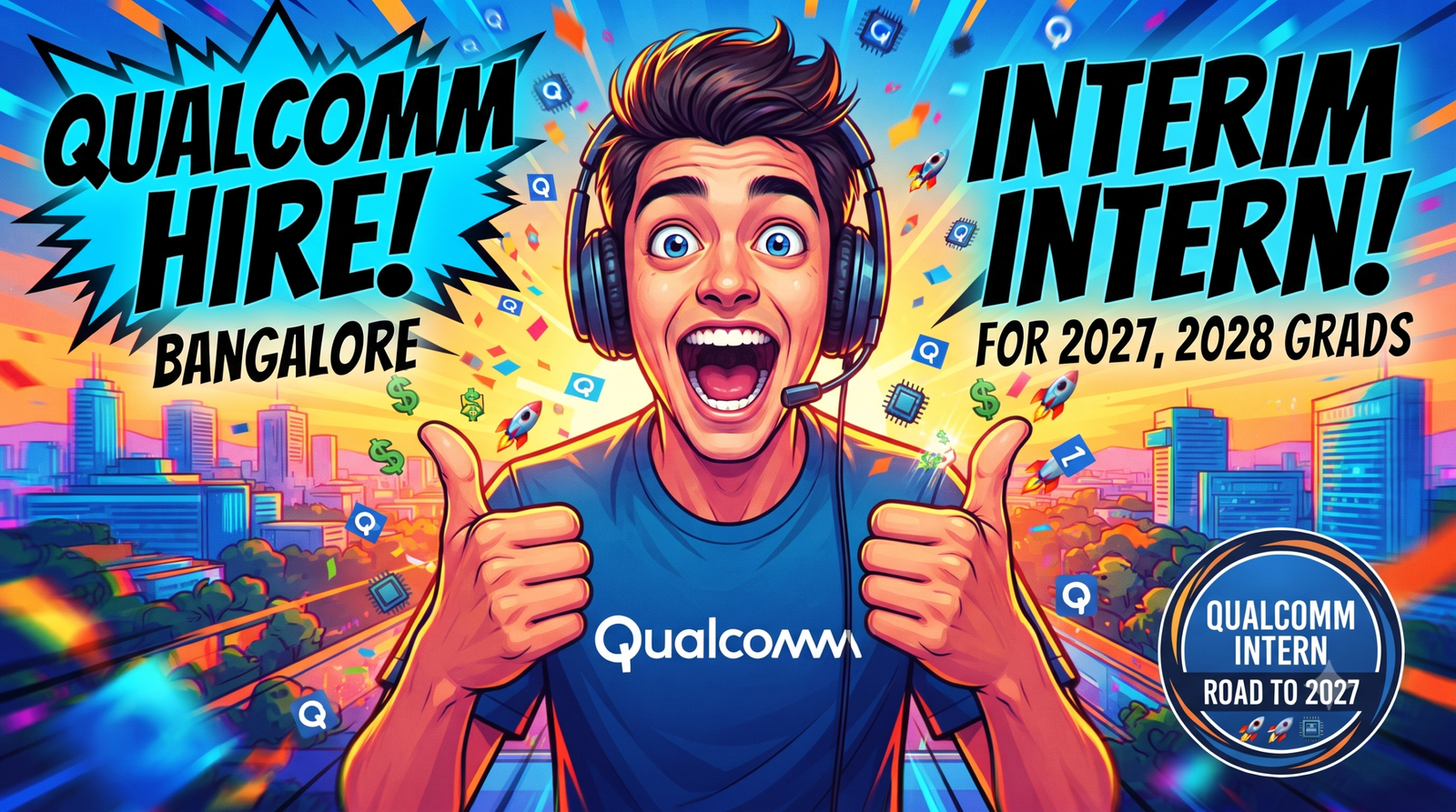 Qualcomm Off-Campus Internship 2026: Interim Intern (OneIT) for 2026 B.Tech Grads | Bangalore & Hyderabad