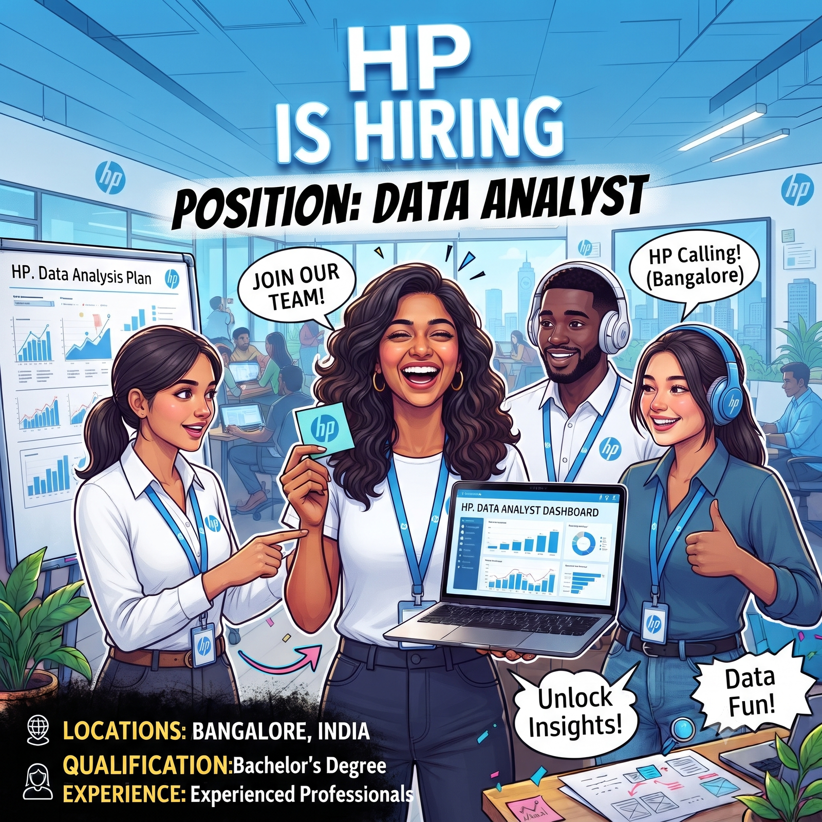 HP Hiring 2026: Data Analyst | 2-4 Years Exp | Bangalore, India