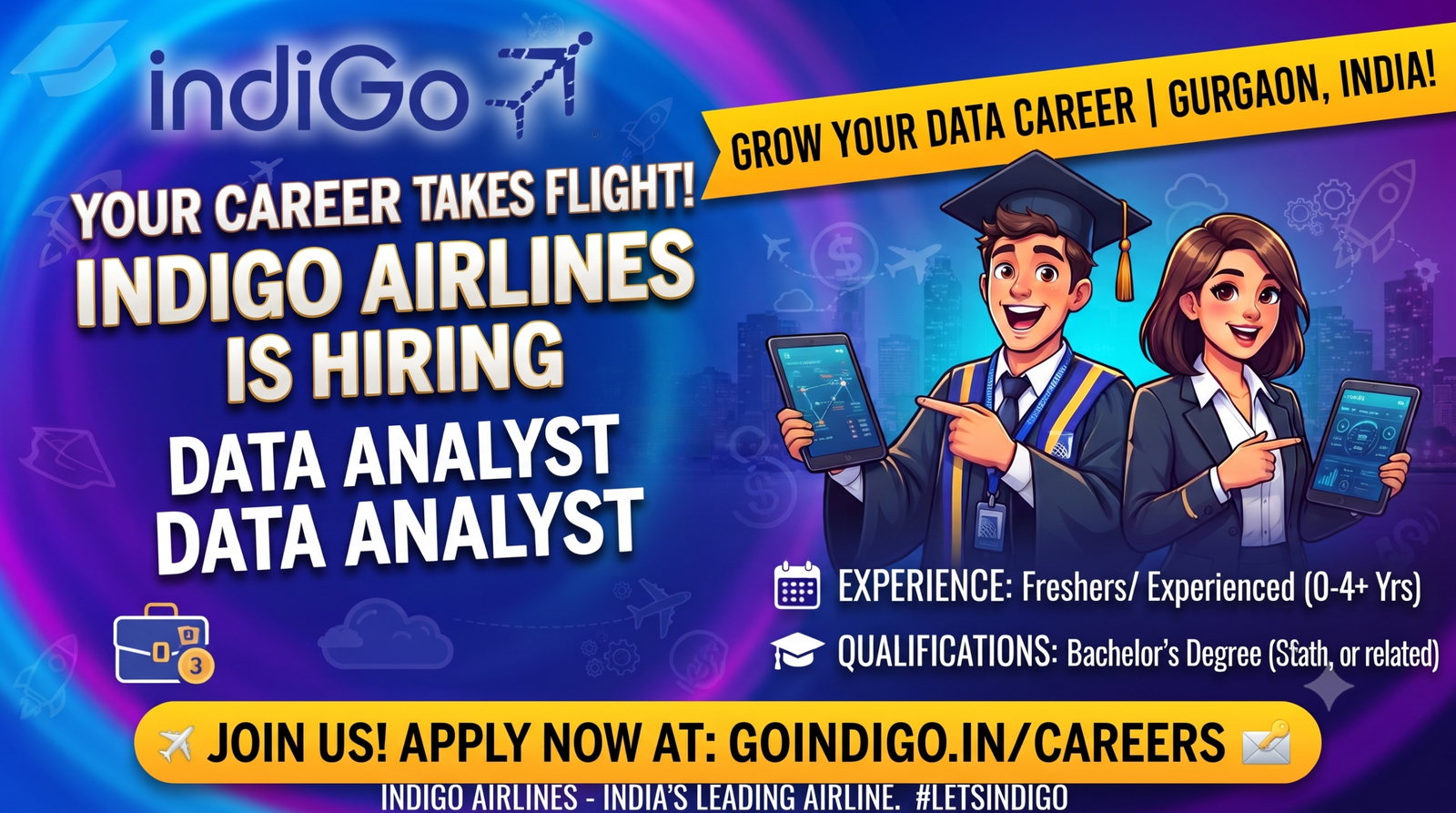 IndiGo Recruitment 2026: Data Analyst (AI & Machine Learning) | Gurgaon