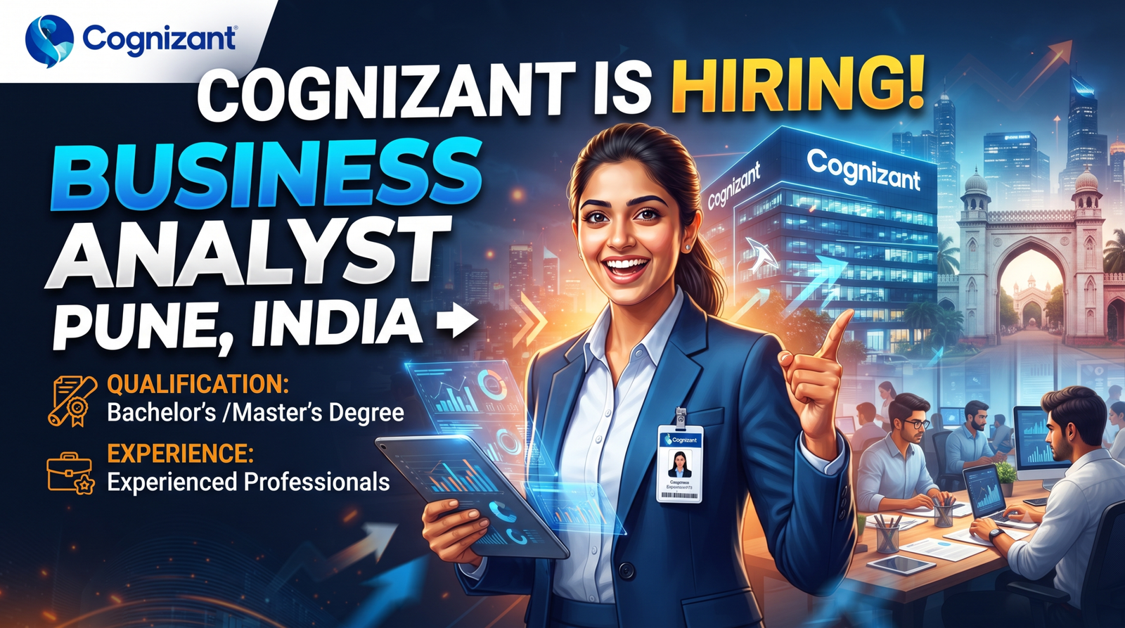 Cognizant Recruitment 2026: Business Analyst – Healthcare Payer & Provider (4–5 Yrs Exp) | Pune (Hybrid)